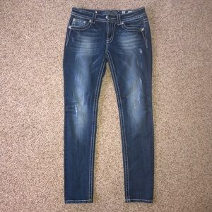 distressed skinny miss me jeans